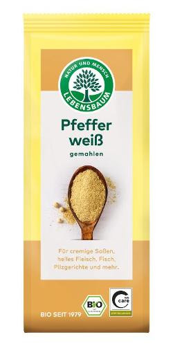 Produktfoto zu Pfeffer weiß, gemahlen von Lebensbaum