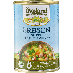 Produktfoto zu Erbsensuppe mit Würstchenscheiben von Ökoland