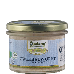 Produktfoto zu Zwiebelwurst, gekocht von Ökoland