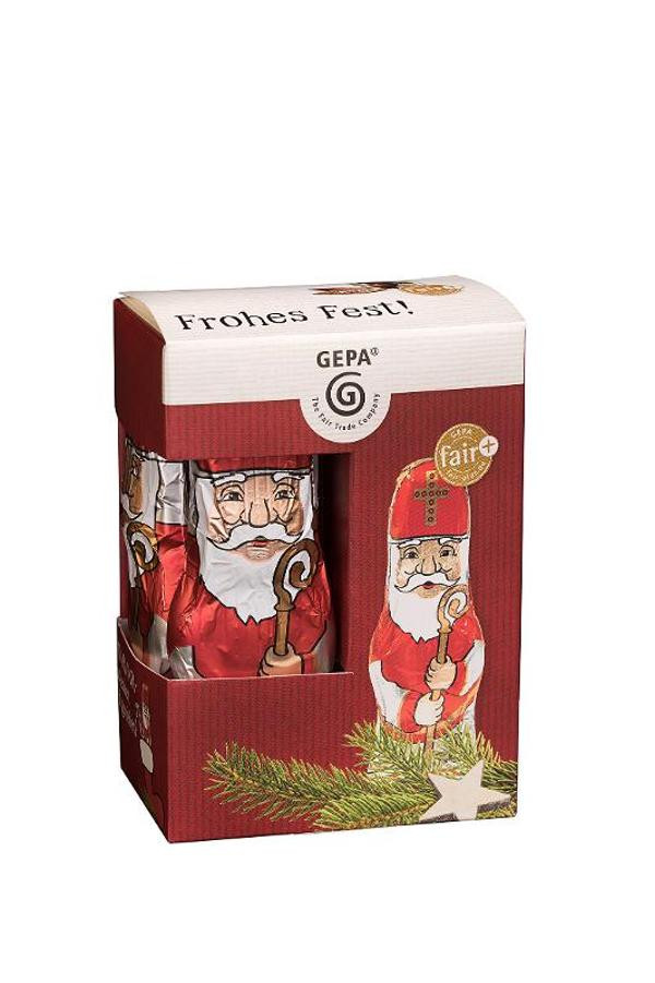 Produktfoto zu Zehn kleine Tafeln Schoko Nikolaus von der GEPA