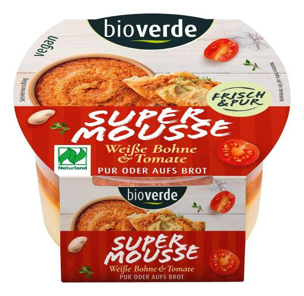 Produktfoto zu Super Mousse Weiße Bohne & Tomate von bio-verde