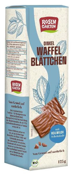 Produktfoto zu Dinkel Waffelblättchen Vollmilch von Rosengarten