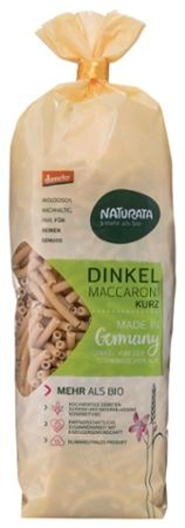 Produktfoto zu Dinkel Maccaroni kurz hell von Naturata