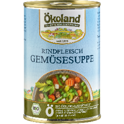 Produktfoto zu Rindfleisch Gemüsesuppe von Ökoland