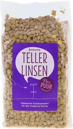 Produktfoto zu braune Teller-Linsen von nur puur