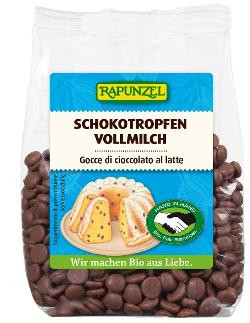 Produktfoto zu Schokotropfen zum Backen von Rapunzel