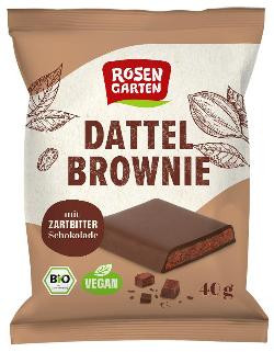 Produktfoto zu Zartbitter Dattel Brownie von Rosengarten