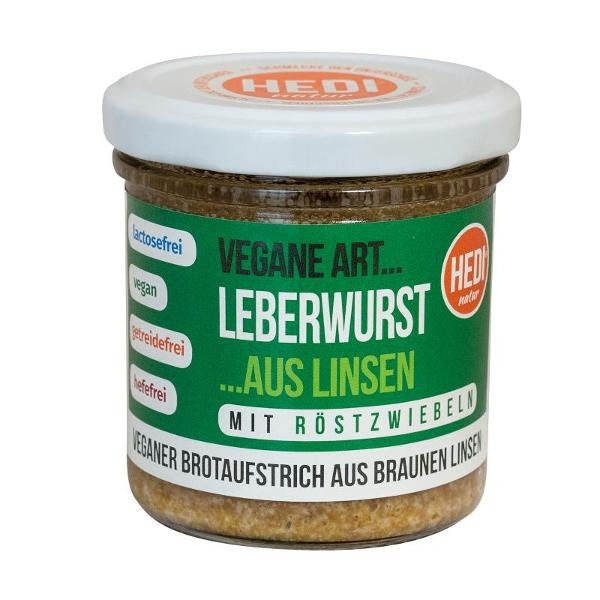 Produktfoto zu Vegane Art Leberwurst mit Röstzwiebeln von HEDI