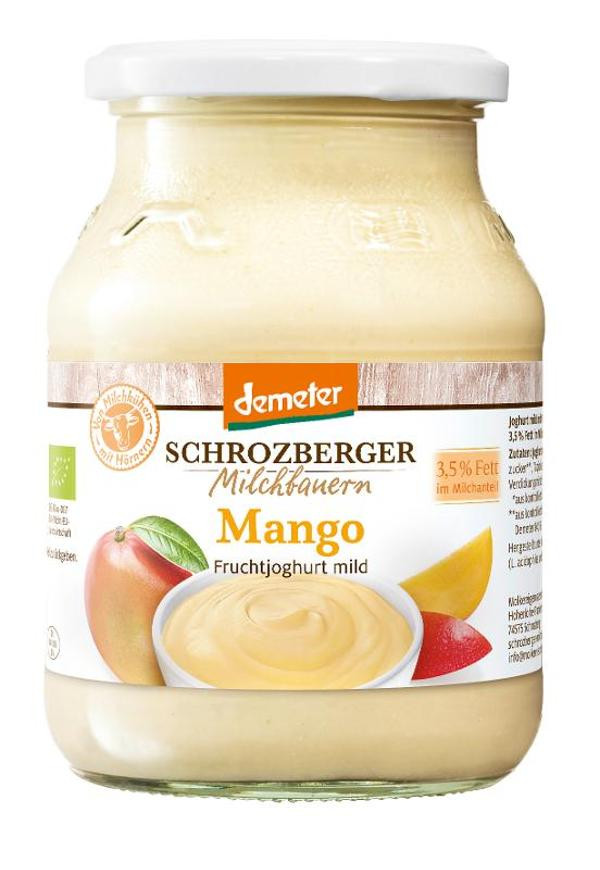 Produktfoto zu Joghurt Mango 3,5% von Schrozberger