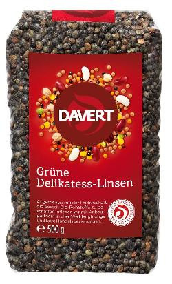 Produktfoto zu Grüne Delikatess-Linsen von Davert