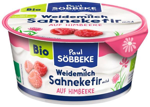 Produktfoto zu Sahnekefir auf Himbeere - Weidemilch von Söbbeke