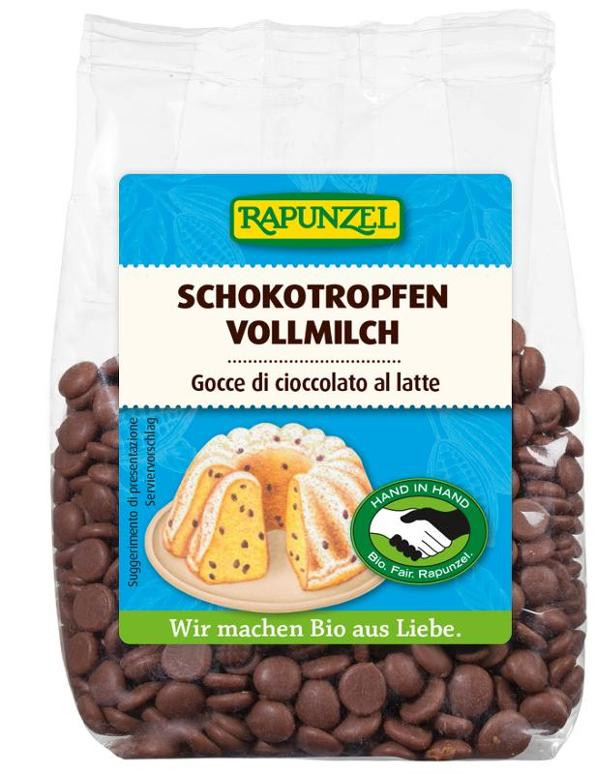 Produktfoto zu Schokotropfen zum Backen von Rapunzel