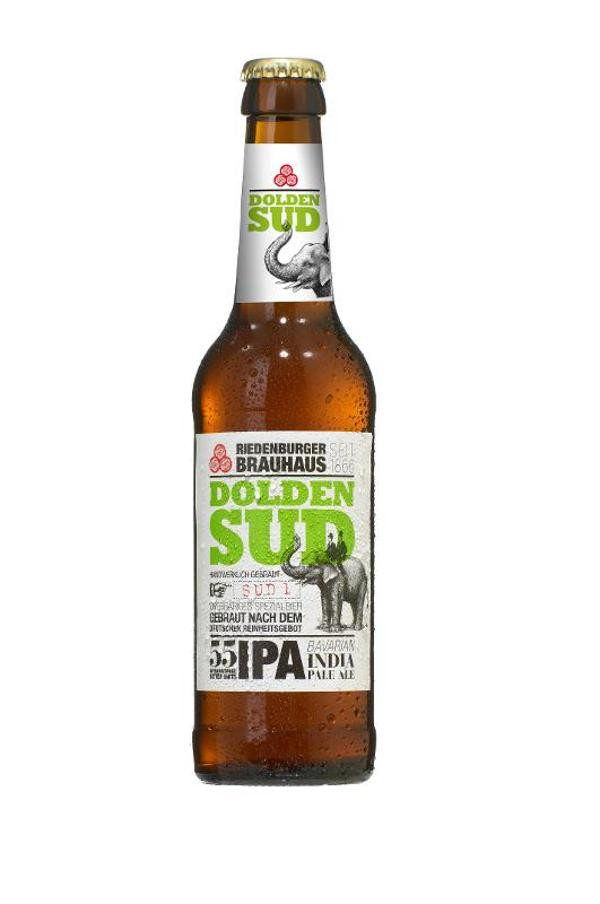 Produktfoto zu 10er Kasten  Dolden Sud IPA vom Riedenburger Brauhaus