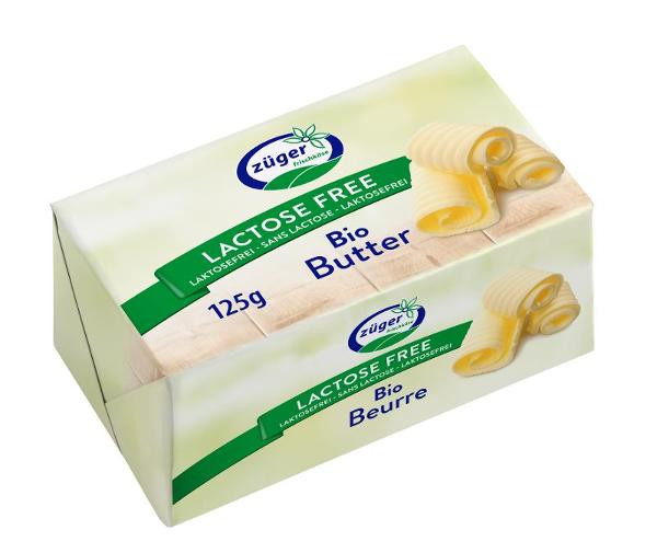 Produktfoto zu Butter, laktosefrei 125g von Züger Frischkäse AG