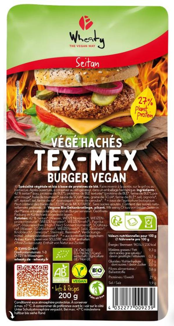 Produktfoto zu Veganer Tex-Mex-Burger von Wheaty