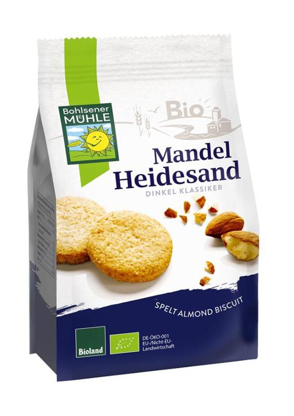 Produktfoto zu Dinkel Mandel Heidesand von Bohlsener Mühle