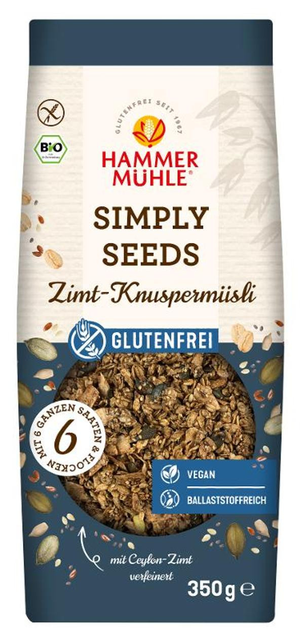 Produktfoto zu Simply Seeds Zimt Knuspermüsli von Hammermühle