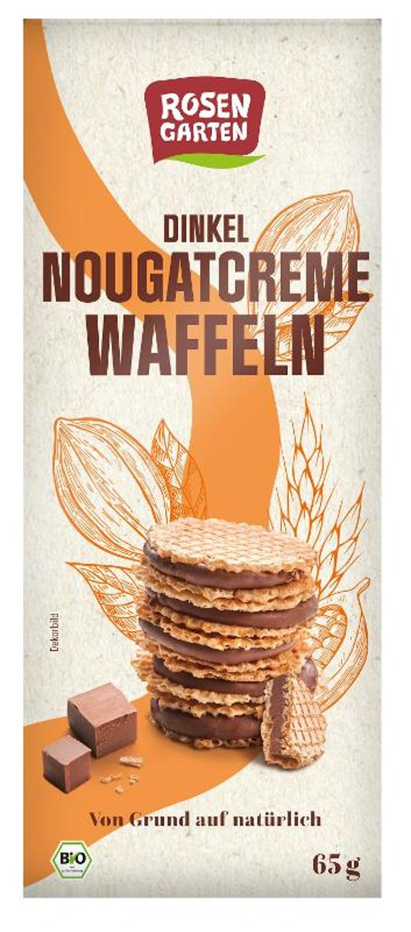 Produktfoto zu Dinkel Nougatcreme Waffeln von Rosengarten