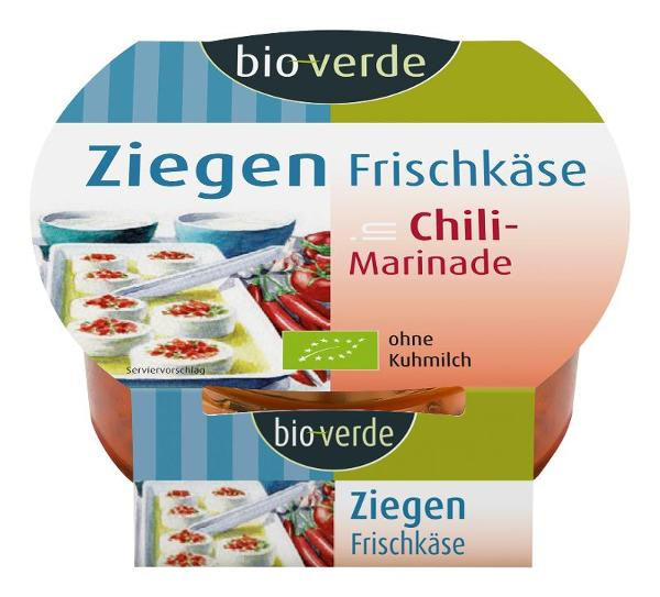 Produktfoto zu Ziegenfrischkäse Chili Marinade von bio-verde