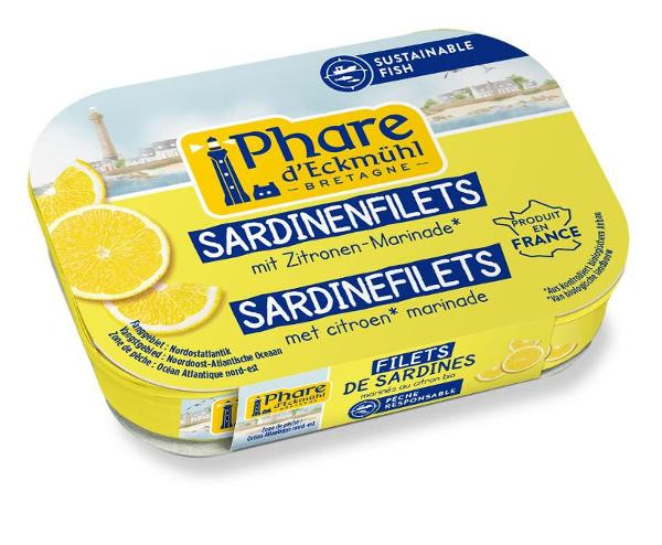 Produktfoto zu Sardinenfilets mit Zitronen-Marinade von Phare d'Eckmühl