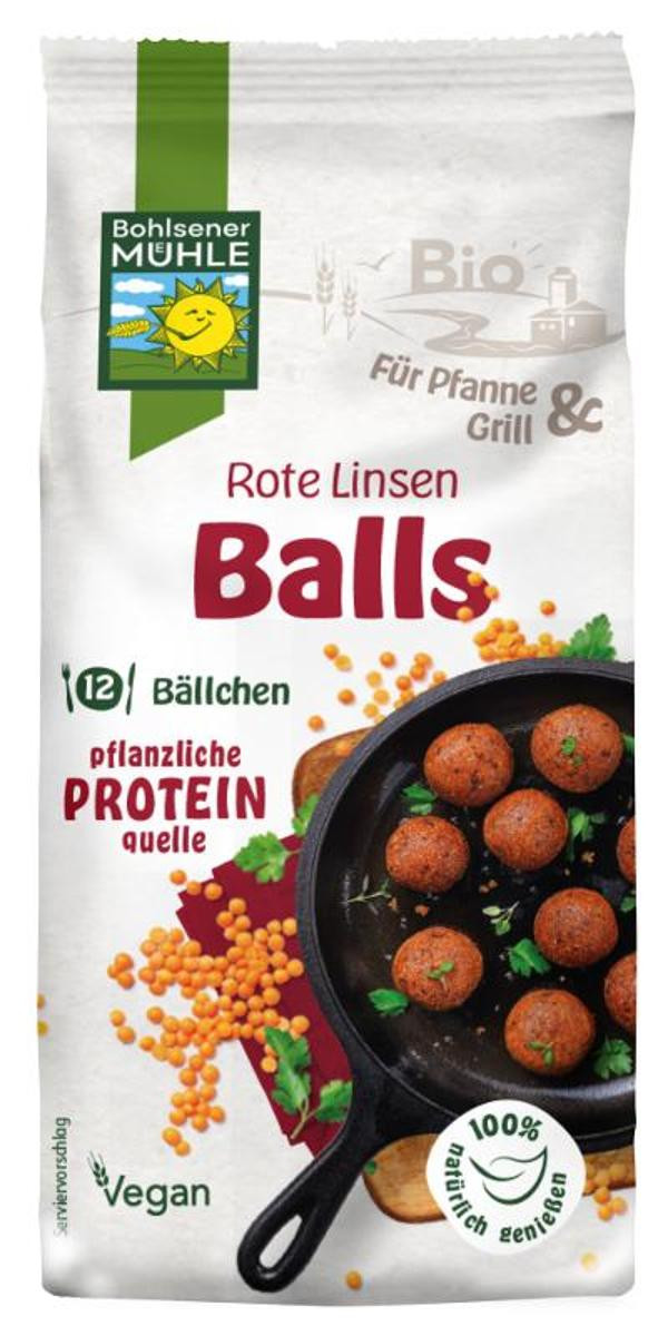 Produktfoto zu Rote Linsen Balls von Bohlsener Mühle