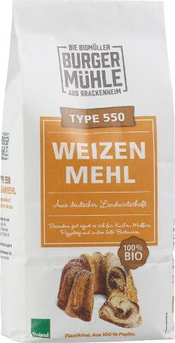 Produktfoto zu Weizenmehl 550 von Burgermühle