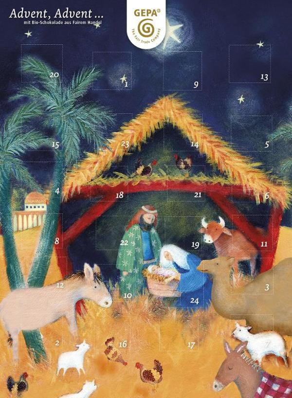 Produktfoto zu Adventskalender Vollmilch von der GEPA