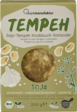 Produktfoto zu Tempeh Knoblauch-Koriander von Tempehmanufaktur