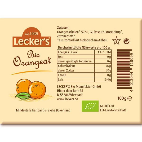 Produktfoto zu Orangeat von Lecker´s