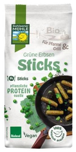 Produktfoto zu Grüne Erbsen Sticks von Bohlsener Mühle