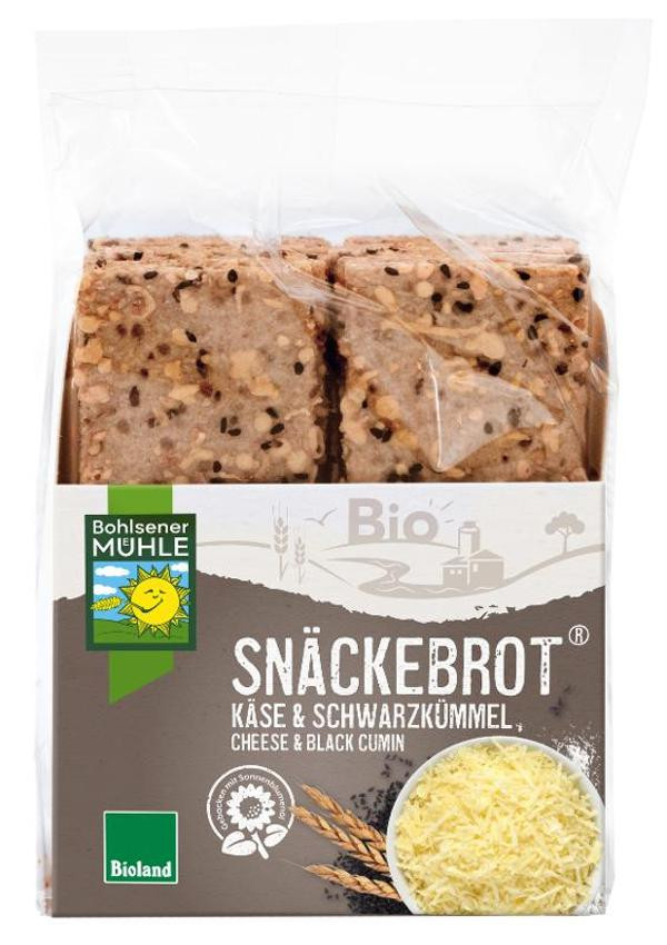 Produktfoto zu Schwarzkümmel Käse Snäckebrot von Bohlsener Mühle