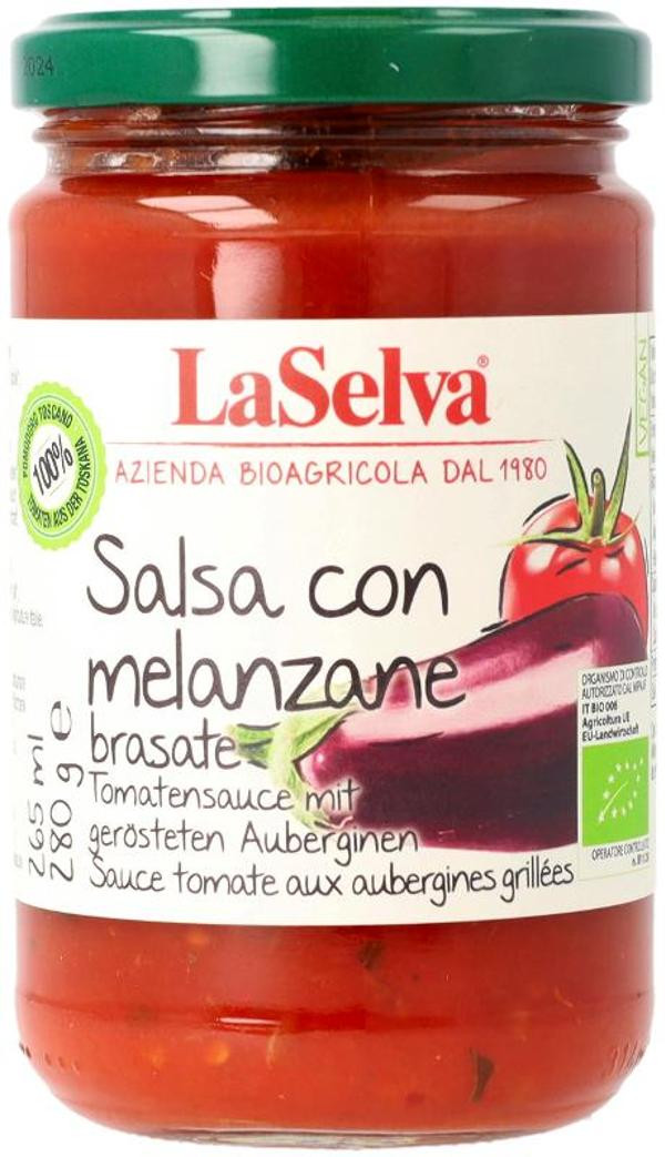 Produktfoto zu Tomatensauce mit gerösteten Auberginen von LaSelva