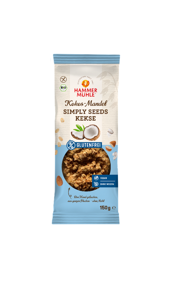 Produktfoto zu Simply Seeds Kekse Kokos Mandel von Hammermühle