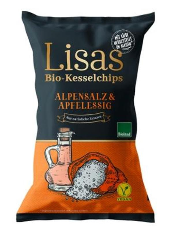 Produktfoto zu Kesselchips Apfelessig von Lisas Bio-Kesselchips