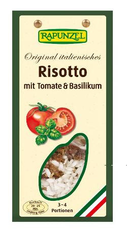 Produktfoto zu Risotto mit Tomaten und Basilikum von Rapunzel