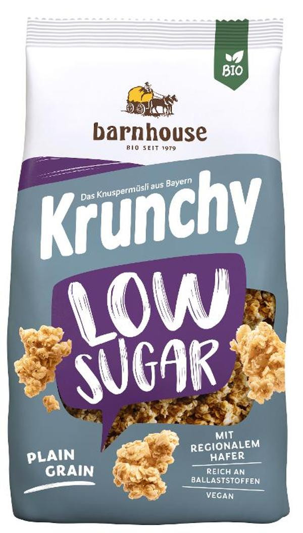 Produktfoto zu Krunchy Low Sugar Plain Grain - von Barnhouse