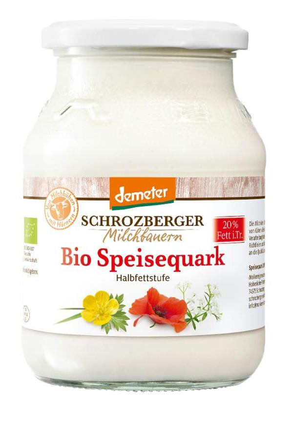 Produktfoto zu Speisequark halbfett 20%  Glas von Schrozberger