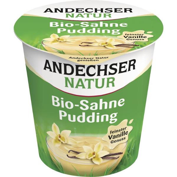 Produktfoto zu Vanille-Sahne-Pudding von Andechser