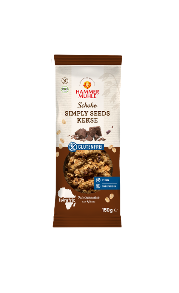 Produktfoto zu Simply Seeds Kekse Schoko von Hammermühle