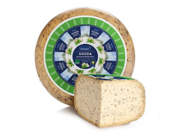 Produktfoto zu Gouda Basilikum Knoblauch, 48% ca.250g von bioladen