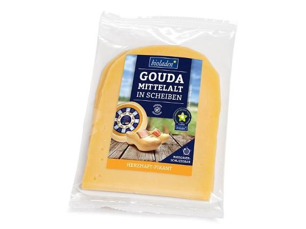 Produktfoto zu Gouda mittelalt_pikant in Scheiben von bioladen