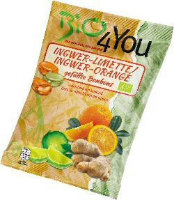 Produktfoto zu Ingwer Limette und Ingwer Orange Bonbons von bio4You