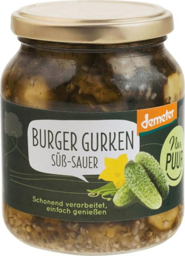 Produktfoto zu Burgergurken von Nur Puur