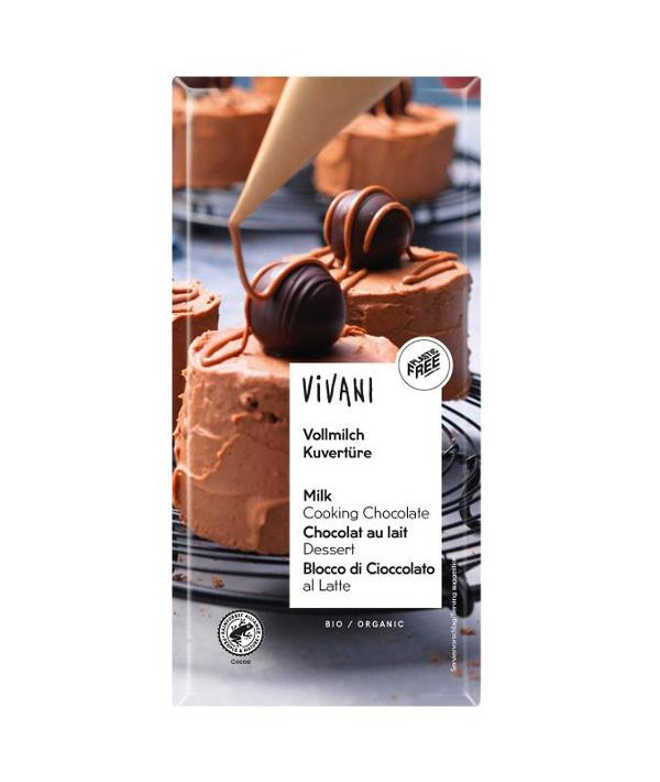 Produktfoto zu Vollmilch Kuvertüre von Vivani