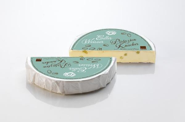 Produktfoto zu Edler Weisser Brie Pistazien-Knacker, mind. 50% i.Tr. von ÖMA