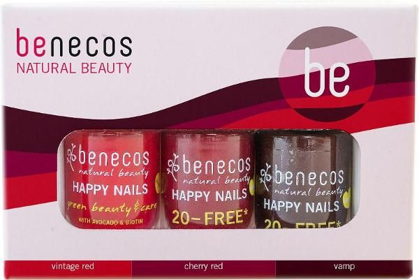 Produktfoto zu Geschenkset Nagellack Classic Red von Benecos