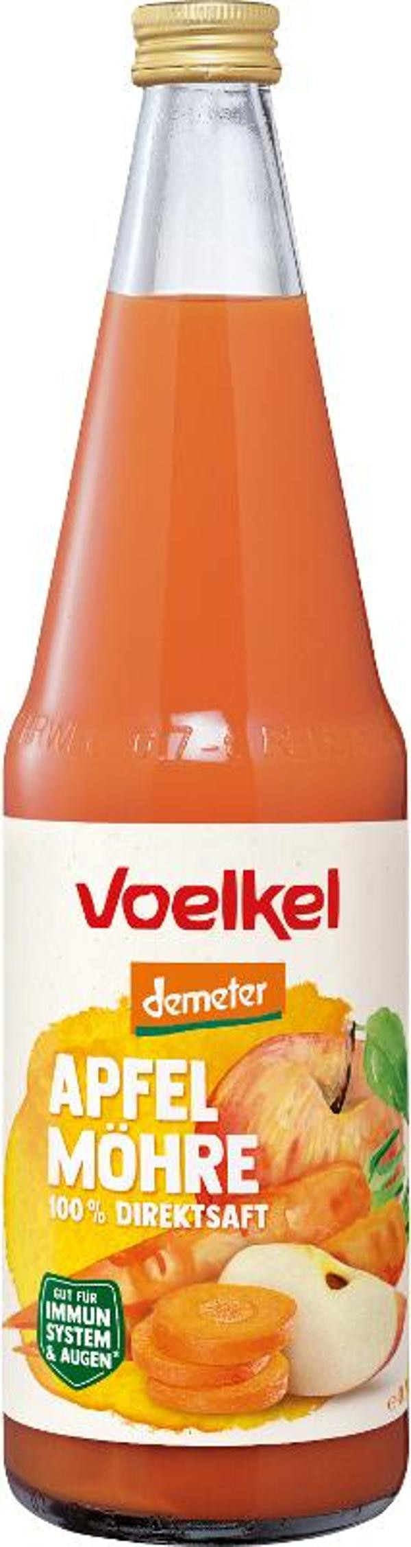 Produktfoto zu 6er Kasten Apfel-Möhren-Saft von Voelkel