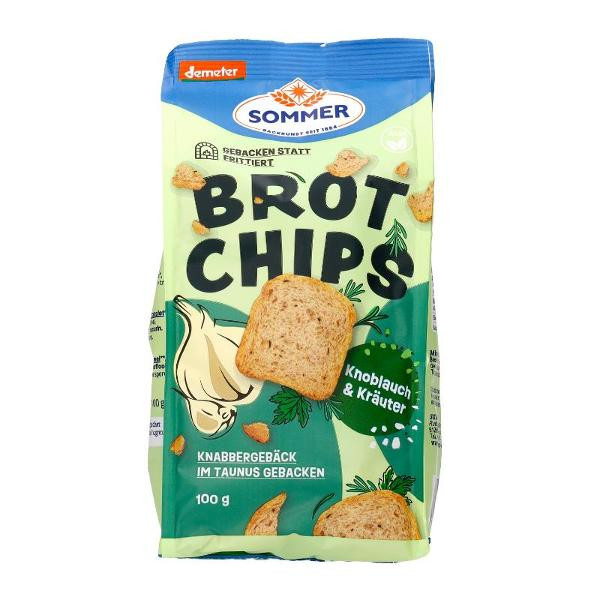 Produktfoto zu Brotchips mit Knobi und Kräuter von SOMMER