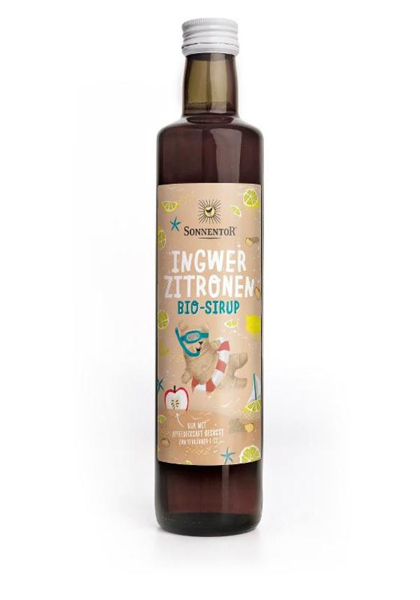 Produktfoto zu Ingwer Zitronen Sirup von Sonnentor