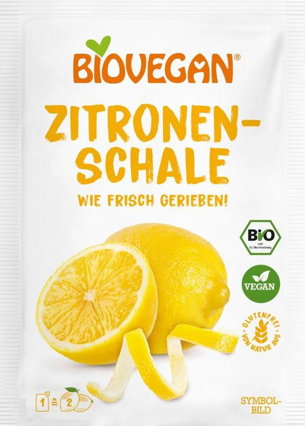 Produktfoto zu Geriebene Zitronenschalen von Biovegan